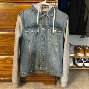 H&M Hybrid Hoodie Trucker Jacket
